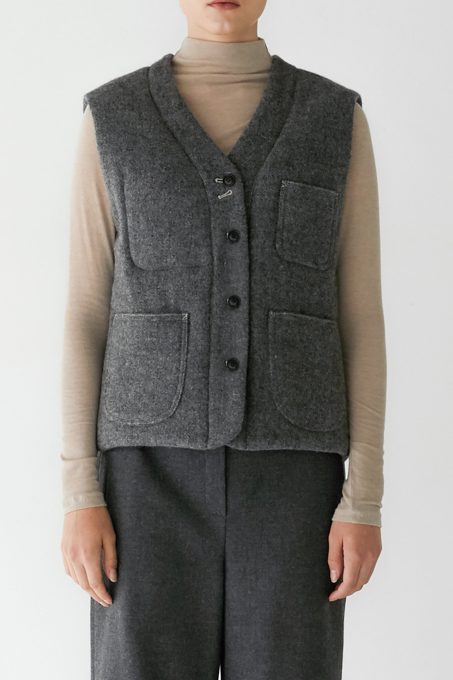 clancy wool vest